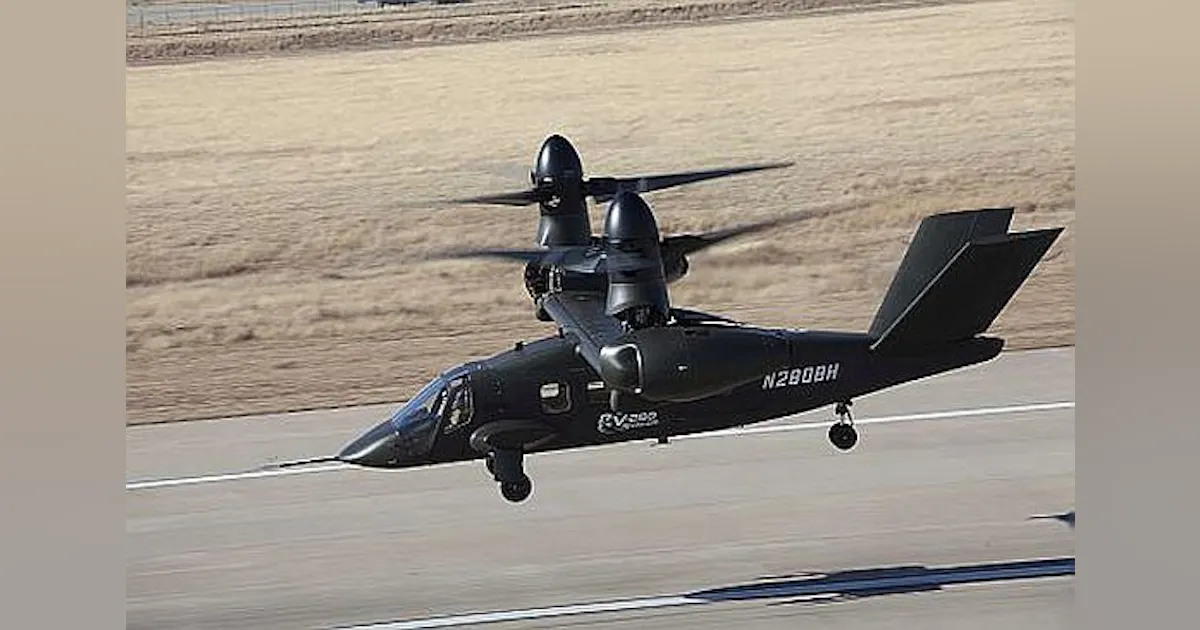 Bell Helicopter's next-gen tiltrotor aircraft V-280 Valor completes ...