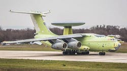 Russia's new radar surveillance aircraft, dubbed flying mushroom, can track 300 targets at once Russia's new radar surveillance aircraft, dubbed flying mushroom, can track 300 targets at once