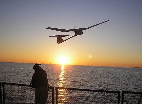 360-degree UAV antenna gives Puma unmanned aircraft maritime situational awareness capability