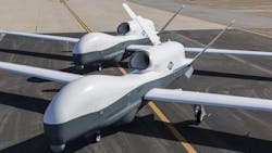 The U.S. Navy Northrop Grumman MQ-4C Triton is a large whale-like unmanned aircraft designed for long-range surveillance and maritime patrol. The U.S. Navy Northrop Grumman MQ-4C Triton is a large whale-like unmanned aircraft designed for long-range surveillance and maritime patrol.