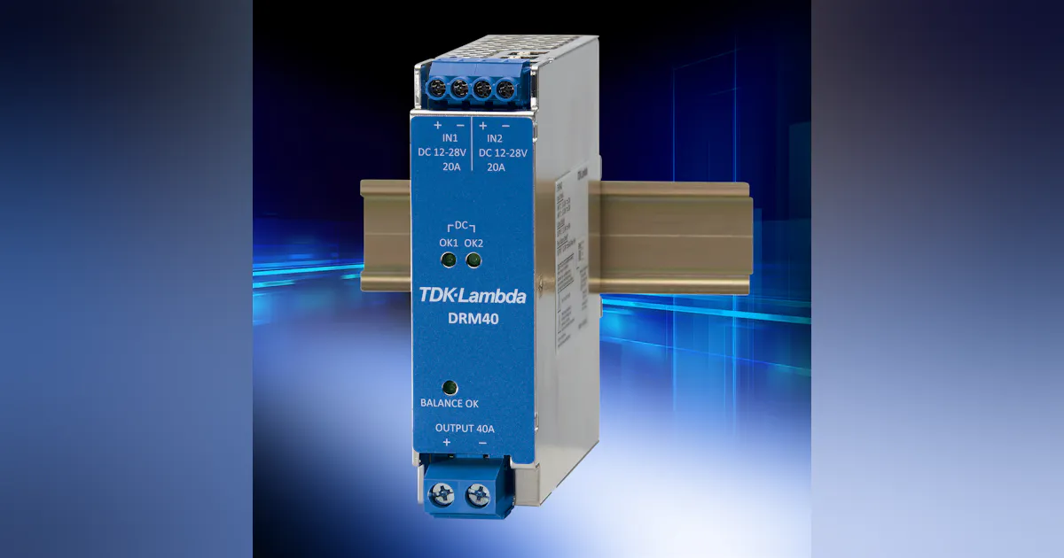 Tdk Power Module DIN rail-mount power modules introduced by TDK-Lambda for test ...