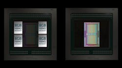 The AMD Radeon Pro Vega II Duo combines two Vega 20 GPUs on one circuit board.
