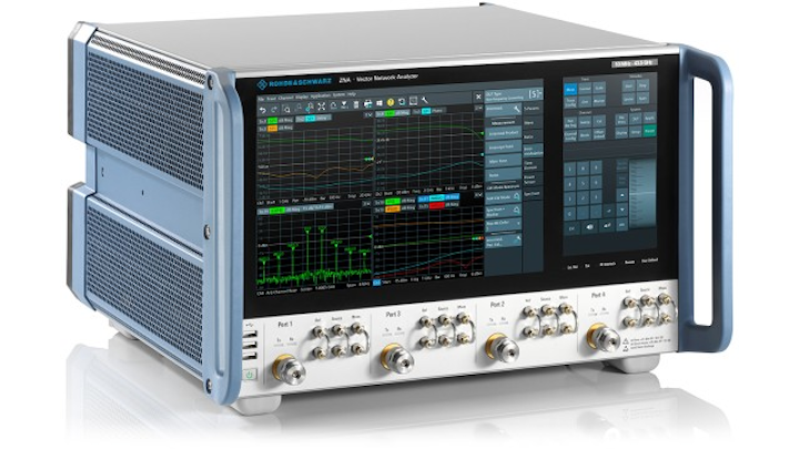 The Rohde & Schwarz ZNA vector network analyzers can test RF and microwave equipment from 10 MHz to 43.5 GHz.