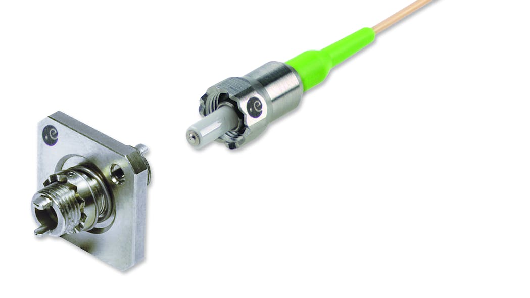 Diamond fiber optic connector for space applications qualified for