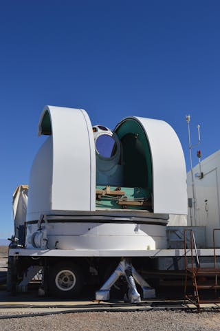 The Demonstrator Laser Weapon System at White Sands Missile Range, N.M., is one example of high energy lasers being developed and tested by the Air Force Research Laboratory.