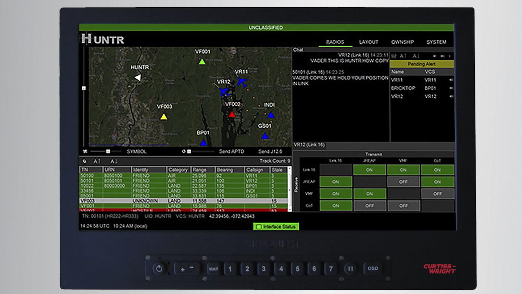 Tactical data link translation gateway for secure military command and ...