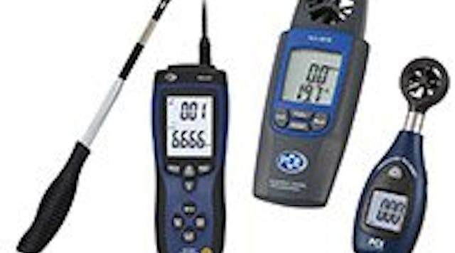 Anemometers and Wind Meters from PCE Instruments