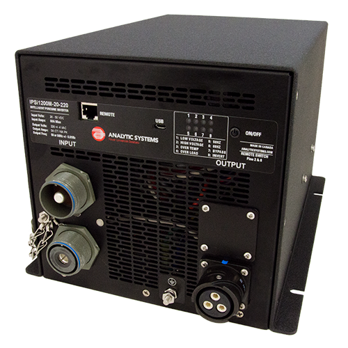 IPSiM Series of Intelligent Pure Sinewave Inverters with Military Conectors