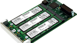 High Speed PCIe Mezzanine Storage Card and PCIe Controller