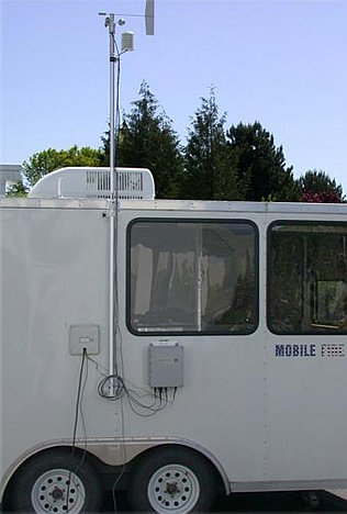 Vehicle-mount Capricorn FLX weather station for ground command vehicle.