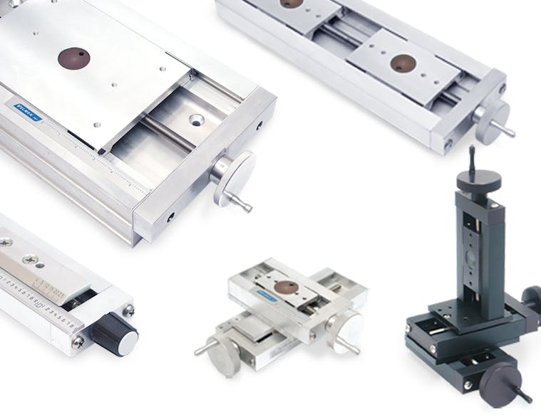 Velmex UniSlide Assemblies are available in single axis linear stages or multi-axis systems.