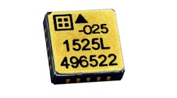 Silicon Designs 1525 Series Inertial Grade MEMS Capacitive Accelerometer, available in ranges from &PlusMinus;2 g to &PlusMinus;100 g, with reliable performance over a standard operating temperature range of -40&deg; C to +85&deg; C.