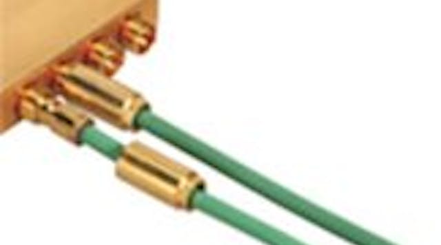 SMPM-T handles high density requirements with a connector centreline-to-centreline spacing of just 5 mm (0.20 in) while offering unmatched electrical stability at frequencies up to 67 GHz in even the harshest operating environments.