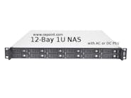 12-Bay 1U rackmount NAS Storage SSD with AC or DC power option