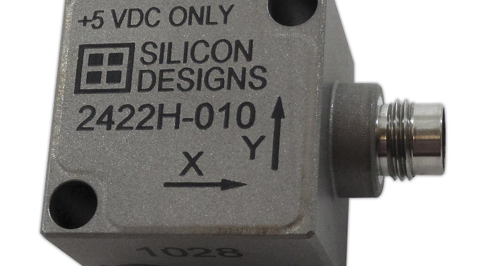 Silicon Designs Model 2422H Low-Voltage Triaxial MEMS Capacitive Accelerometer