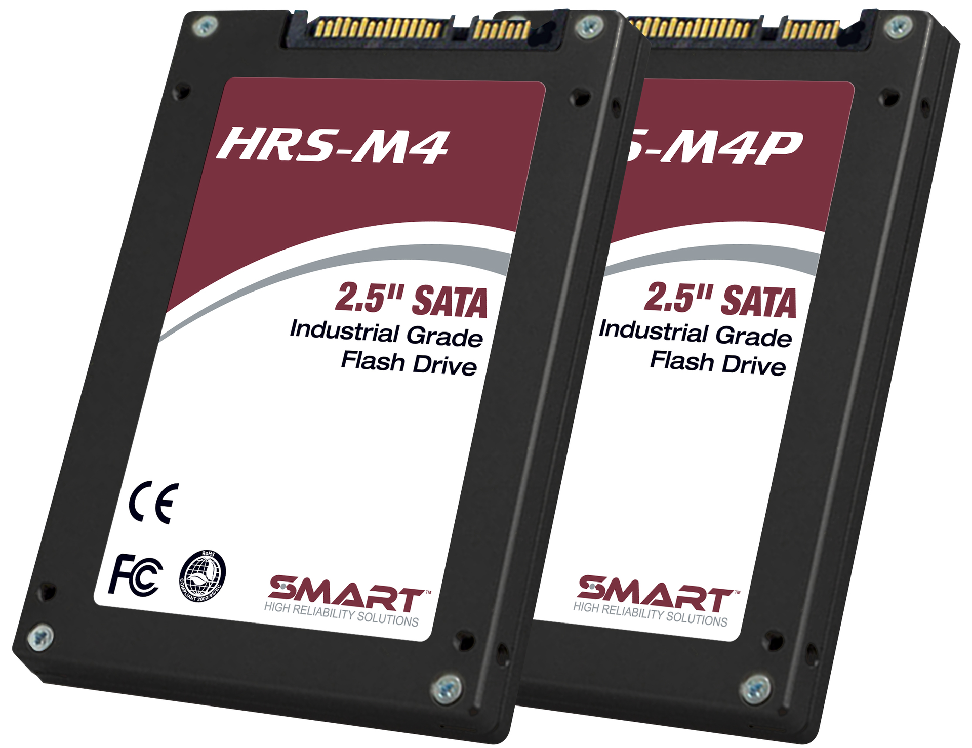 HRS-M4 and HRS-M4P 2.5' SATA SSDs combine high performance, superior reliability and data security into a single ruggedized design.