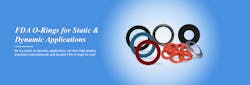 FDA O-Rings for static and dynamic applications FDA O-Rings for static and dynamic applications