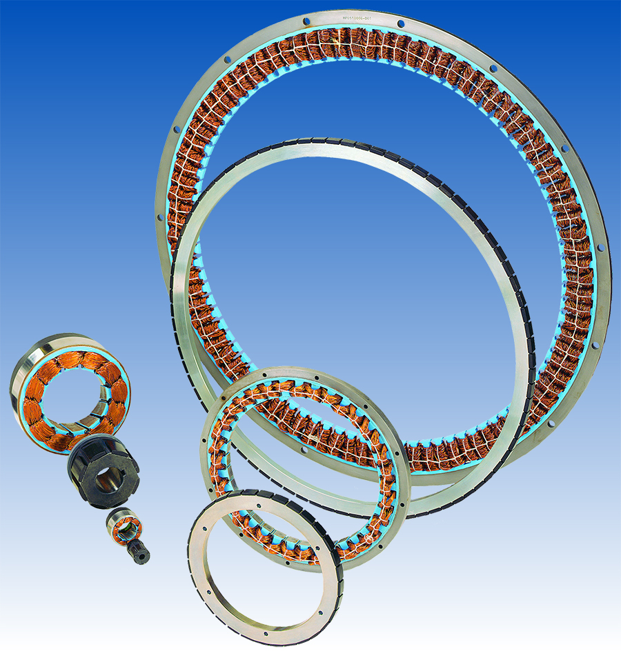 Megaflux frameless brushless torque motors