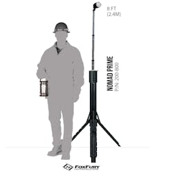 8' Tall Cordless Light, Rechargeable and Quick to Deploy 8' Tall Cordless Light, Rechargeable and Quick to Deploy