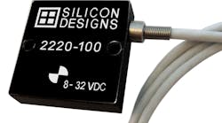 Silicon Designs Model 2220 Single Axis High-Performance Universal MEMS Capacitive Accelerometer Modules, available in seven unique models from &PlusMinus;2 g to &PlusMinus;200 g, with wide frequency response
