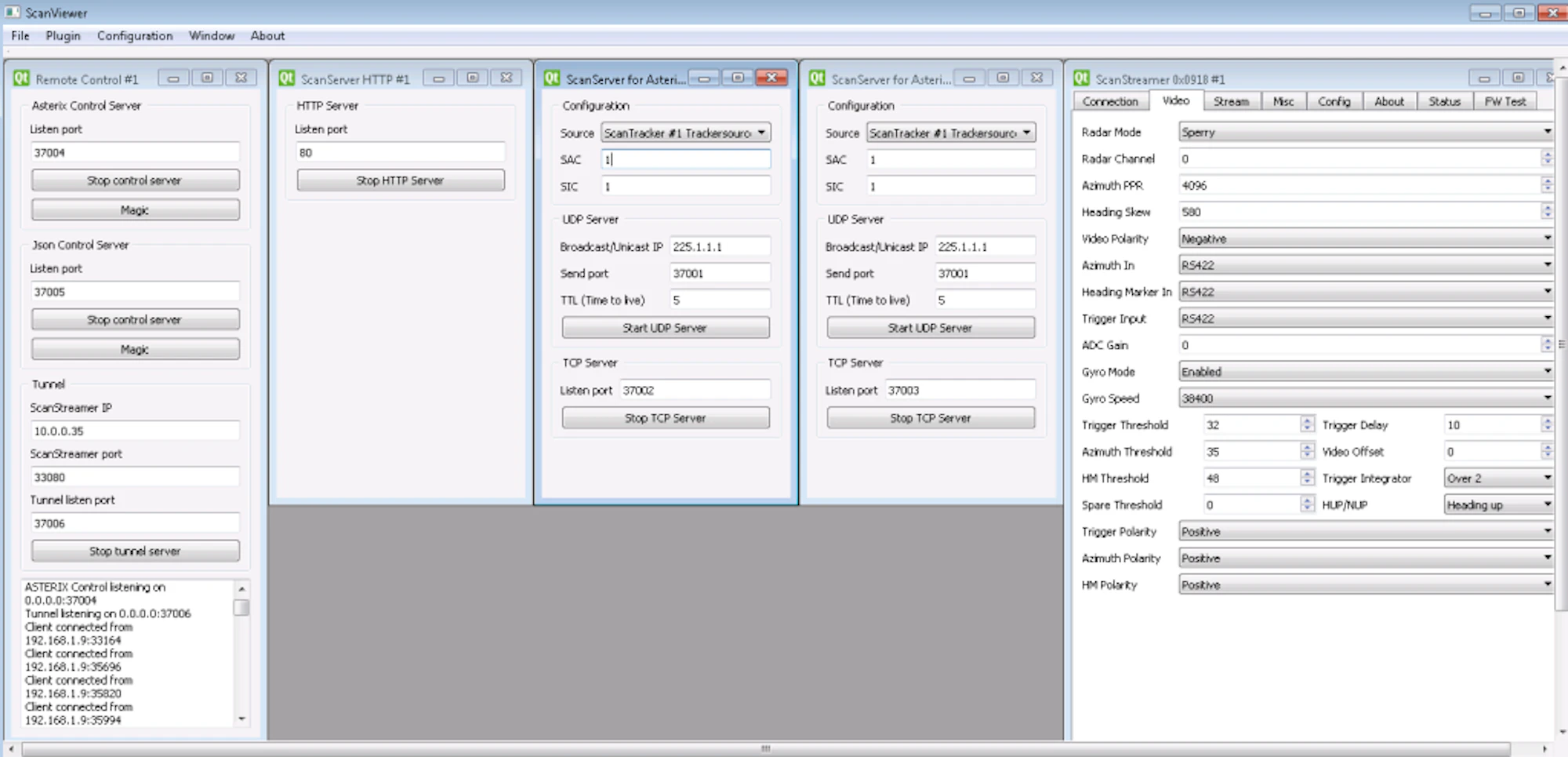 ScanView Server: Radar Extractor and Tracker with Asterix Format ...