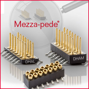 Mezza-pede&circledR; Low Profile SMT Connectors from Advanced Interconnections Corp.