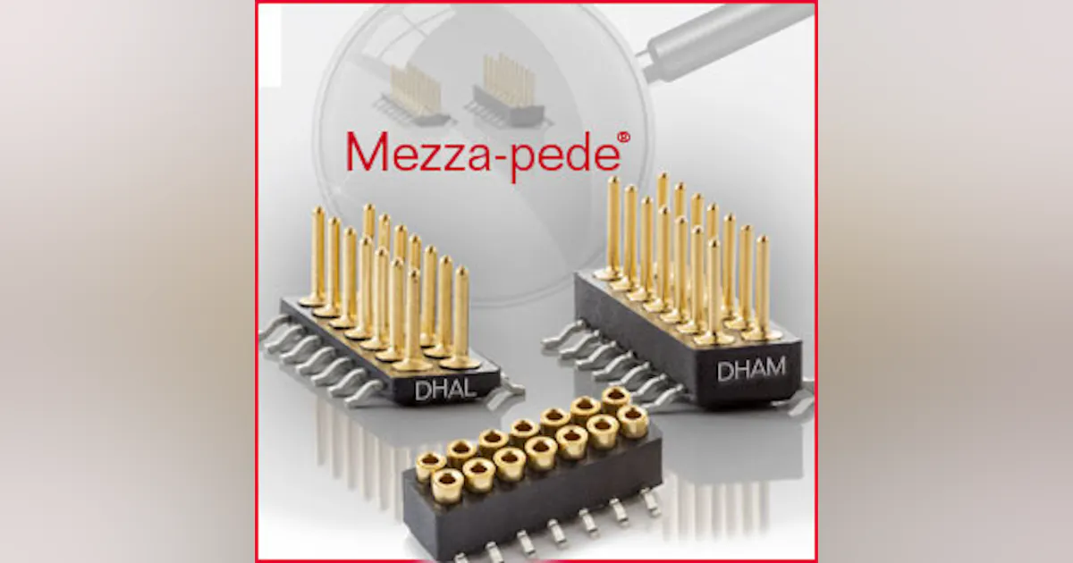 Mezza Connectivities Mezza-pede® Low Profile SMT Connectors | Military Aerospace
