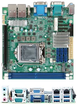 Portwell&apos;s WADE-8017: A Mini-ITX embedded system board based on the 6th generation Intel Core processor and Intel Q170 chipset