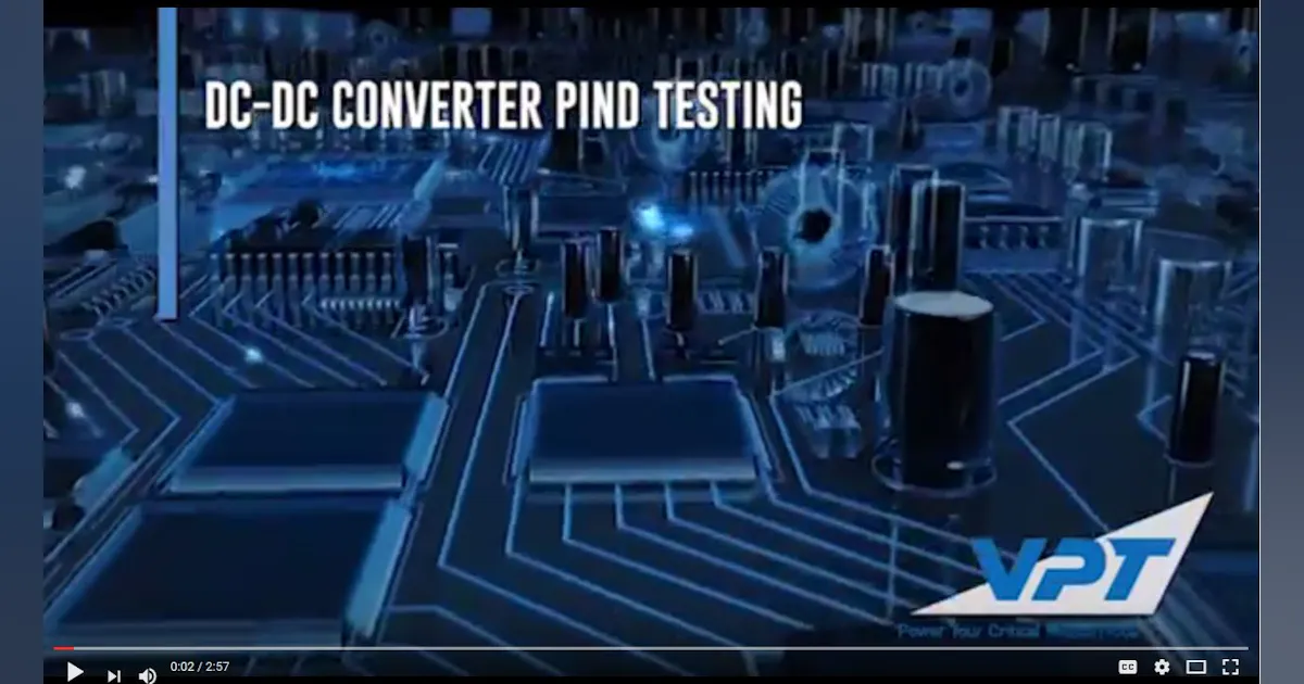 Pind Testing Mechanism DC-DC Converter PIND Testing | Military Aerospace