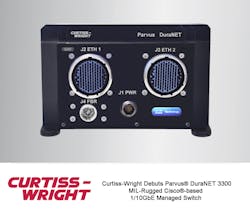 Curtiss-Wright Debuts MIL-Rugged Cisco ESS-3300-based 10GbE Managed Switch Curtiss-Wright Debuts MIL-Rugged Cisco ESS-3300-based 10GbE Managed Switch