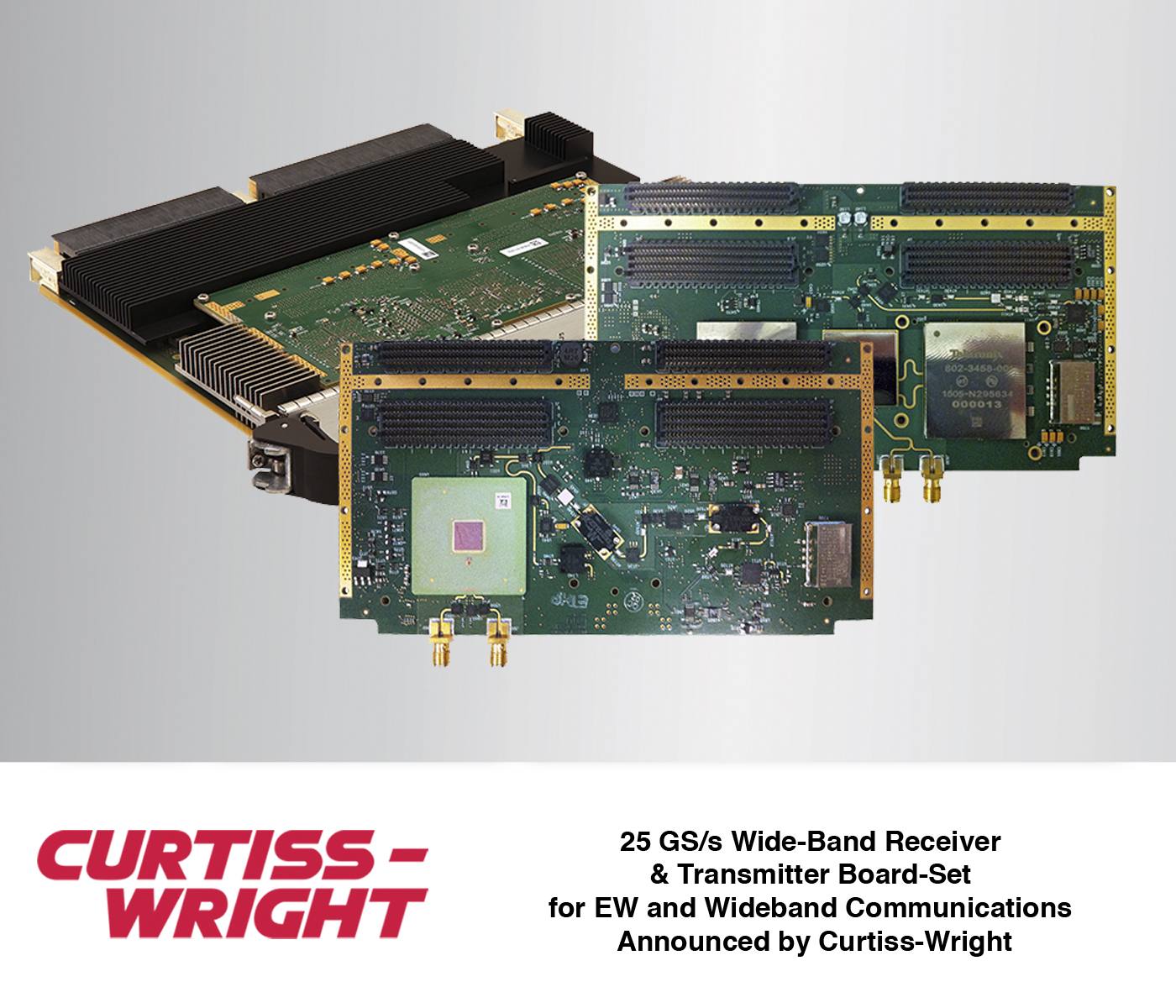 New Rugged VPX board-set, Industry&rsquo;s fastest, enables direct RF sampling at 12GHz with next generation 25 GS/s receiver and transmitter modules