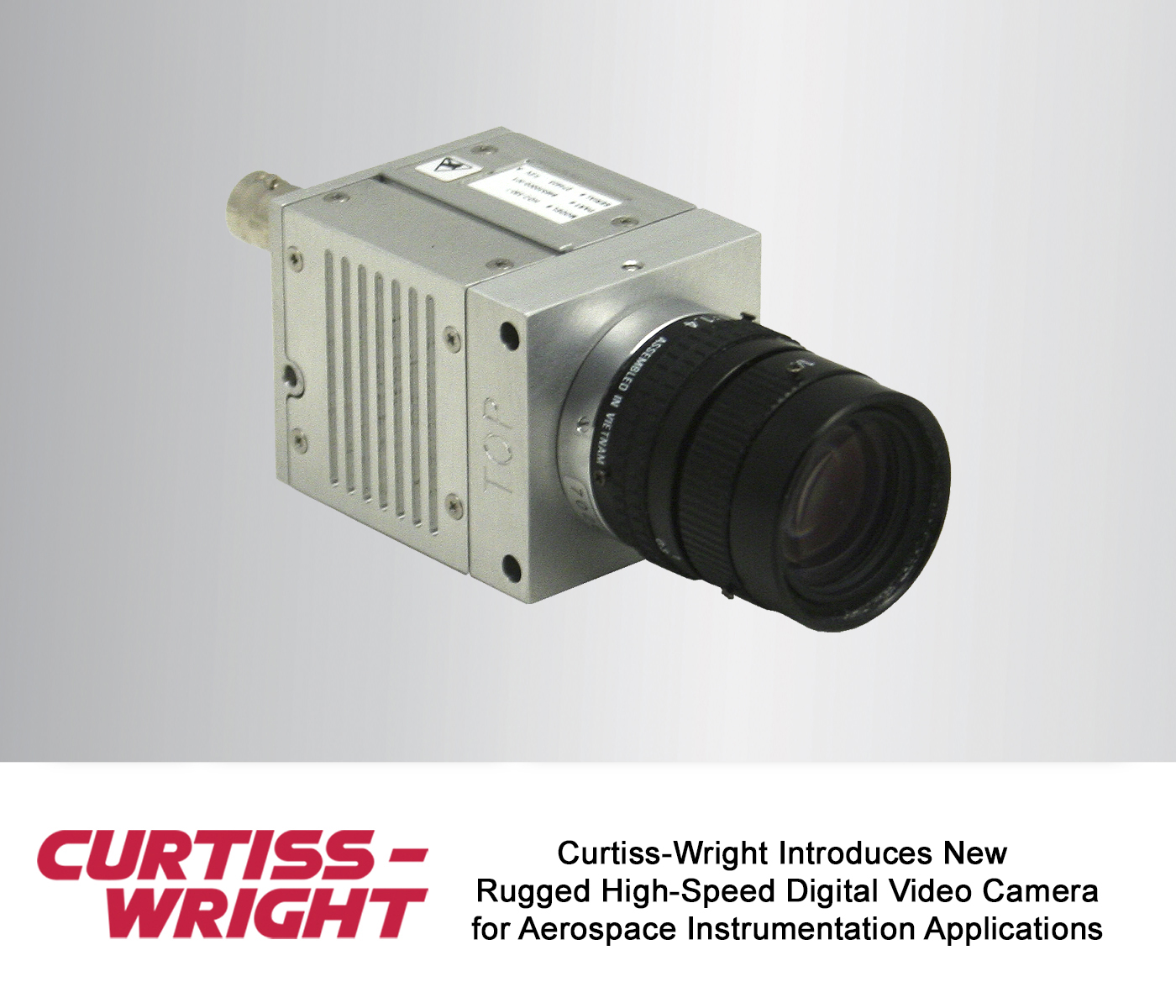 Curtiss-Wright Introduces New Rugged High-Speed Digital Video Camera for Aerospace Instrumentation Applications