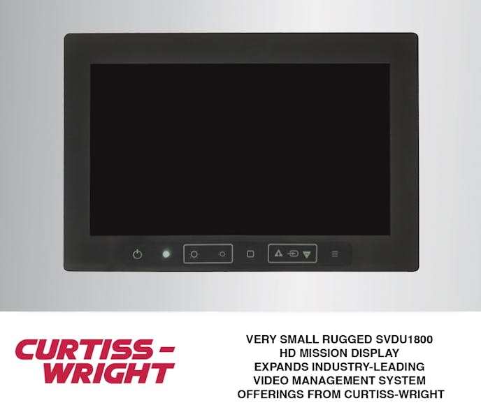 New 7&rdquo; SVDU1800 delivers full HD 1920x1080 resolution, high brightness, robust construction, and an embedded processor option in highly compact touchscreen HD mission display