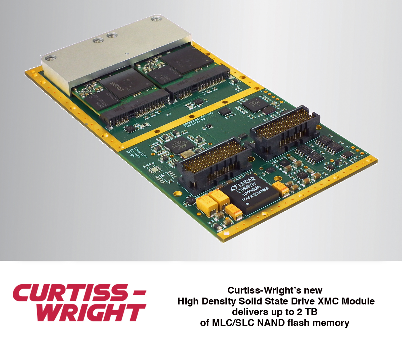 Curtiss-Wright's XMC-554 Solid State XMC delivers 2TB of NAND FLASH storage