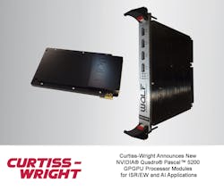 Curtiss-Wright's New NVIDIA Quadro Pascal 5200 GPGPU Processor Modules for ISR/EW and AI Applications Curtiss-Wright's New NVIDIA Quadro Pascal 5200 GPGPU Processor Modules for ISR/EW and AI Applications