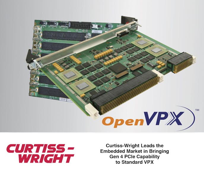 Curtiss-Wright is first to successfully develop ability to meet Gen 4 PCIe with standard VPX connectors, extending the reach of OpenVPX&trade; to new performance heights