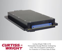 Curtiss-Wright FSM-2 2TB Removable Storage Module Undergoing FIPS 140-2 Encryption Certification for Protection of Critical Data-At-Rest Curtiss-Wright FSM-2 2TB Removable Storage Module Undergoing FIPS 140-2 Encryption Certification for Protection of Critical Data-At-Rest