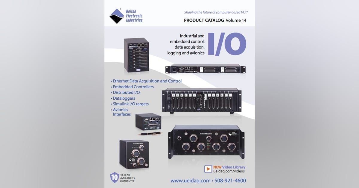 New United Electronic Industries Product Catalog Is Now Available