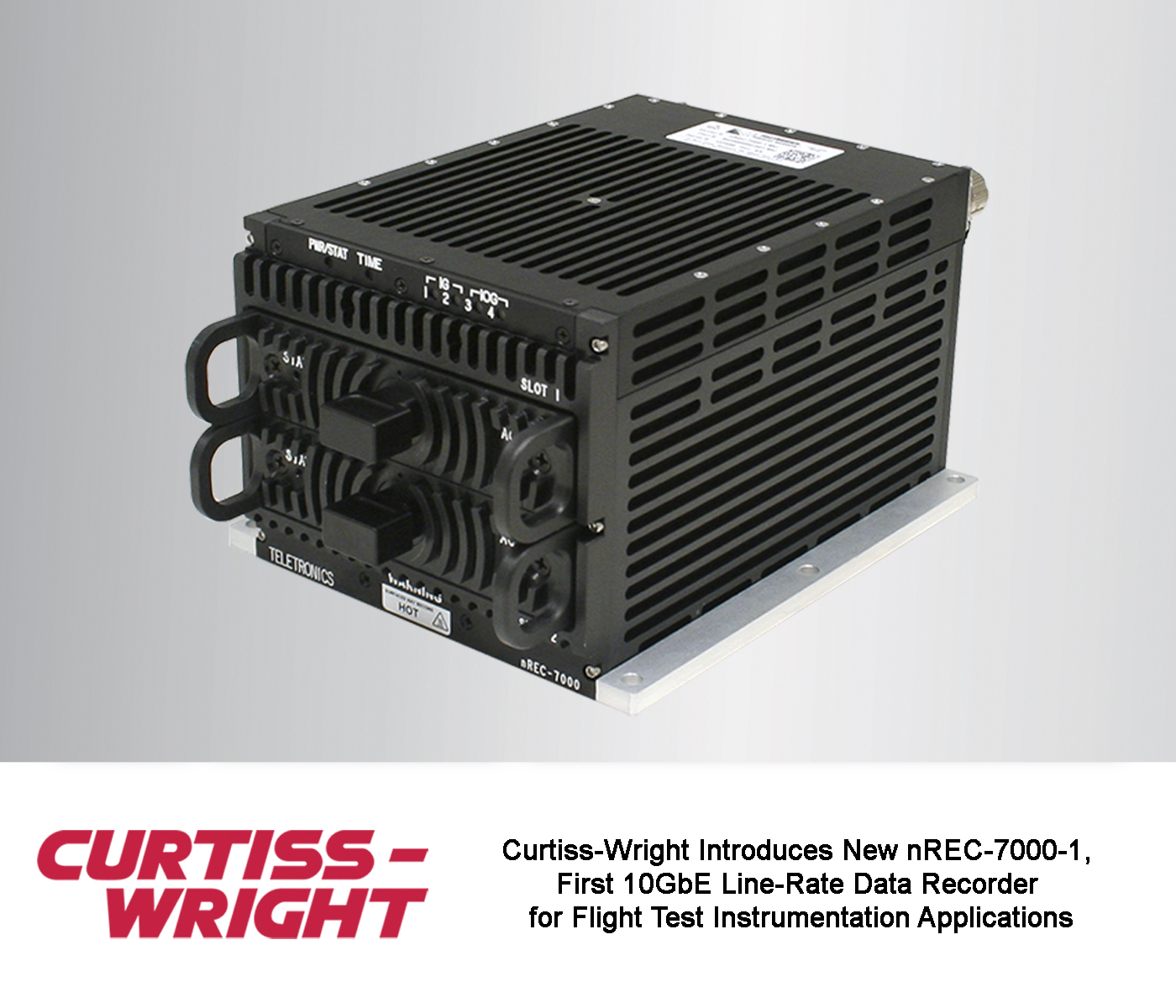 Curtiss-Wright Introduces First 10GbE Line-Rate Data Recorder nREC-7000-1