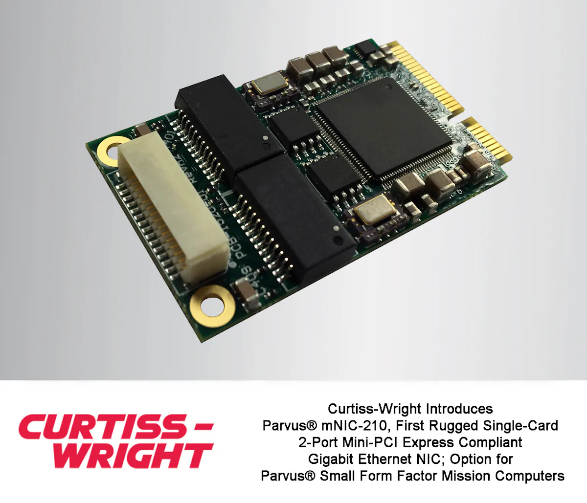 Mnic Curtiss-Wright Introduces First Rugged Single-Card 2-Port Mini-PCI ...