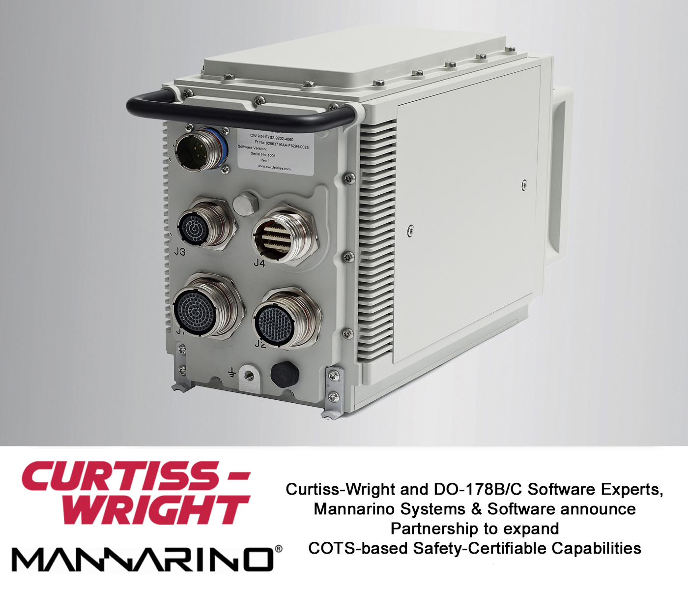 Curtiss-Wright and DO-178B/C Software Experts, Mannarino Systems & Software announce Partnership to expand COTS-based Safety-Certifiable Capabilities
