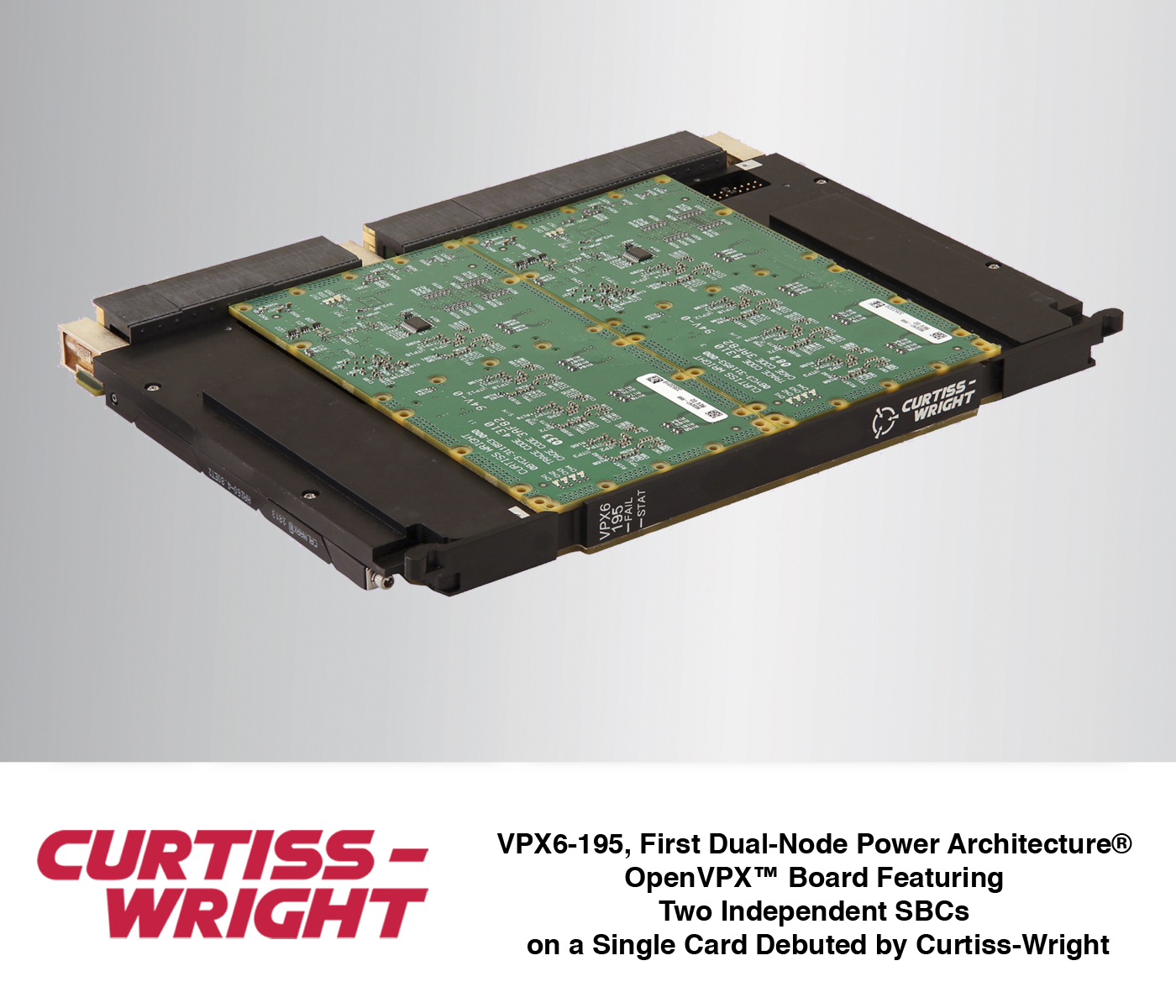 New VPX6-195 SBC provides dual independent AltiVec&trade;-based Freescale&trade; T2080 processors, each with its own power, I/O, FPGA and XMC mezzanine site