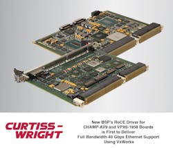 New BSP, First to Deliver Full Bandwidth 40 Gbps Ethernet Support Using VxWorks, Announced by Curtiss-Wright New BSP, First to Deliver Full Bandwidth 40 Gbps Ethernet Support Using VxWorks, Announced by Curtiss-Wright