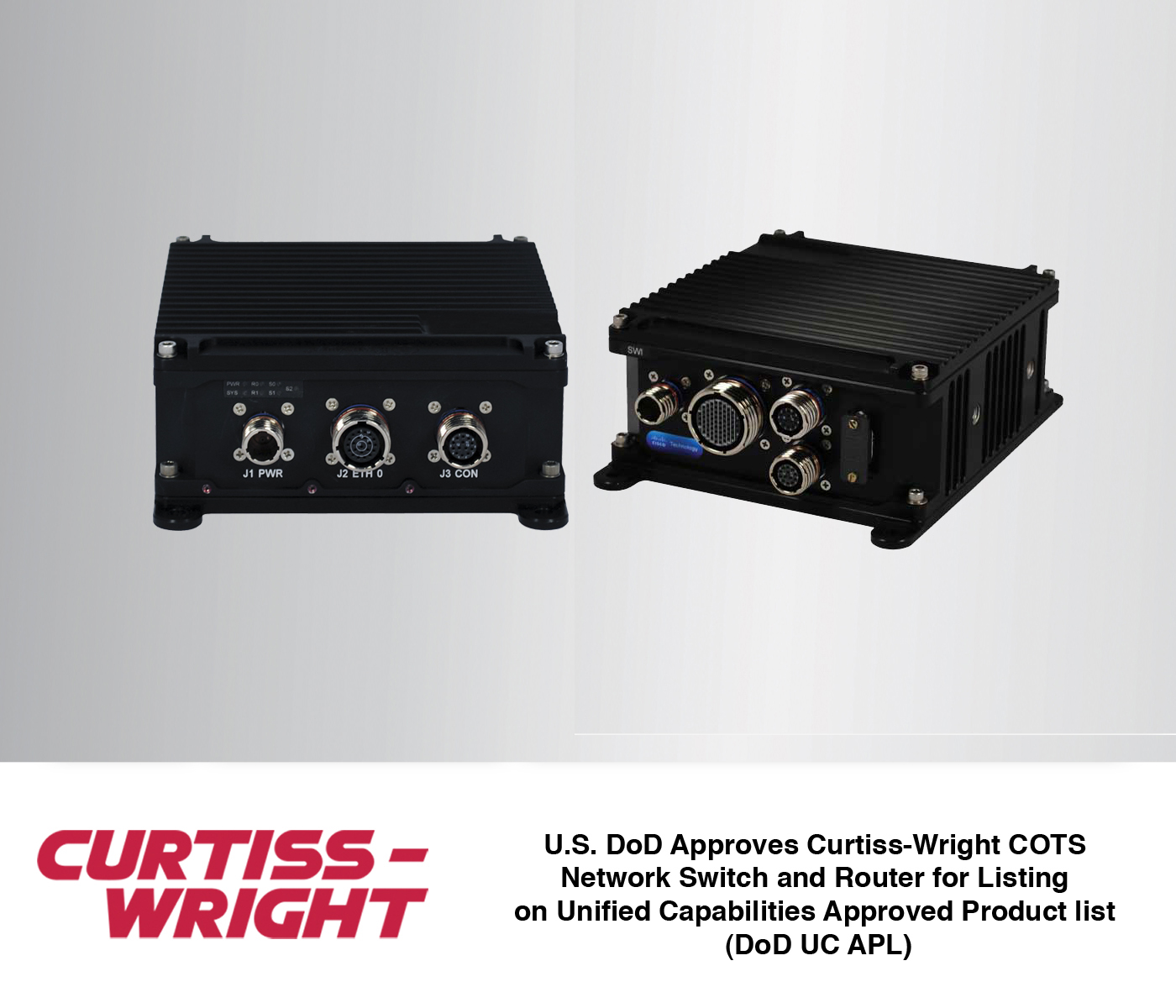 Cisco&circledR;-based Parvus&circledR; DuraMAR&circledR; 5915 Router and DuraNET&circledR; 30-2020 Switch complete Information Assurance (IA) and Interoperability (IO) testing and certification