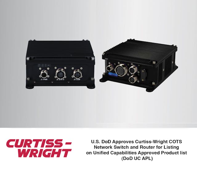 U.S. DoD Approves Curtiss-Wright COTS Network Switch and Router for ...