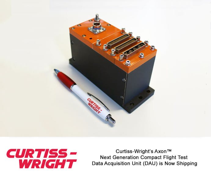 Curtiss-Wright&rsquo;s Axon&trade; Next Generation Compact Flight Test Data Acquisition Unit (DAU) is Now Shipping