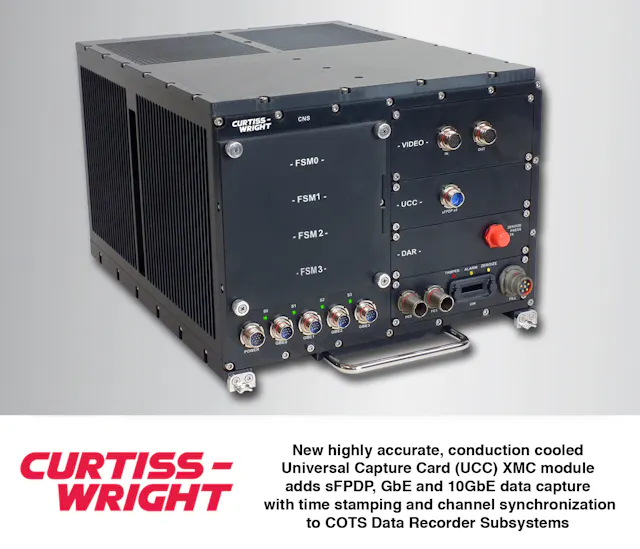 Universal Capture Technology Conduction Cooled XMC Card Adds sFPDP, GbE and 10GbE Data Capture to ...