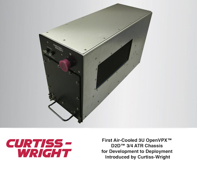 First AirCooled 3U OpenVPX™ D2D™ 3/4 ATR Chassis for Development to