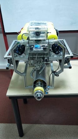 Students at Turkey’s Basket University have developed an unmanned underwater robot that uses AI to carry out tasks in deep water. Students at Turkey’s Basket University have developed an unmanned underwater robot that uses AI to carry out tasks in deep water.