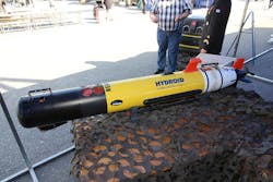 The REMUS series of mine counter-measure UUVs are designed by the Oceanographic Systems Lab at Woods Hole Oceanographic Institution and the Office of Naval Research. The REMUS series of mine counter-measure UUVs are designed by the Oceanographic Systems Lab at Woods Hole Oceanographic Institution and the Office of Naval Research.